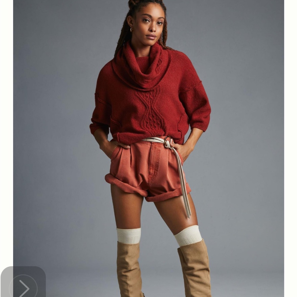 Anthropologie Cowl Neck Cashmere Blend Sweater, New with Tags, Size Small